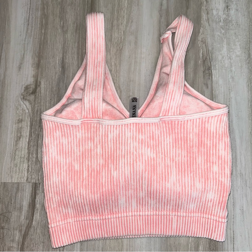 ZENANA washed cropped bra padded tank Top - Picture 3 of 4